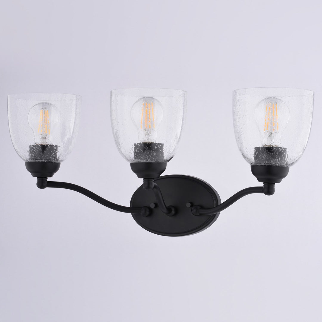 21.5-In. W 3 Light Vanity Matte Black