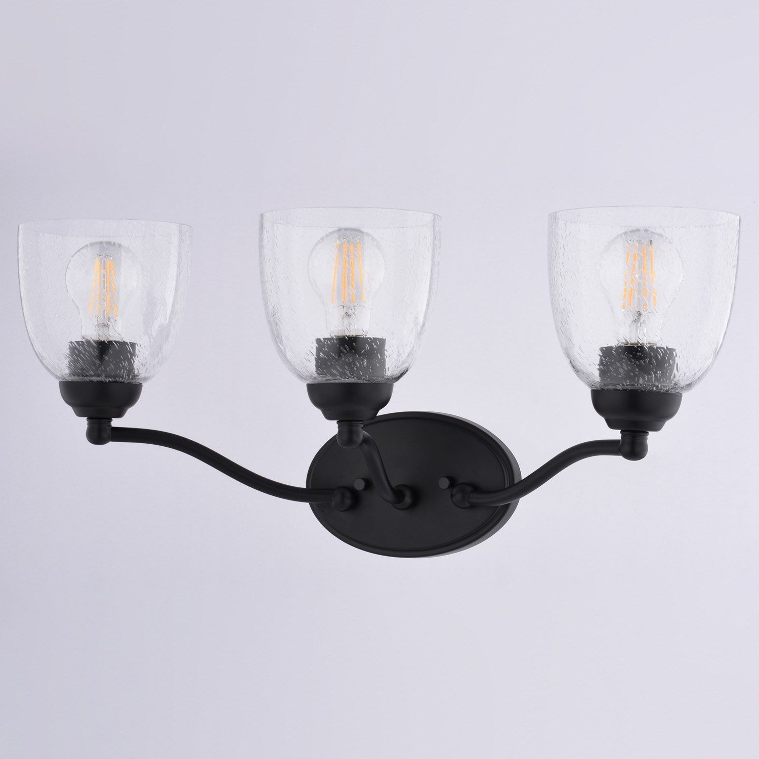 21.5-In. W 3 Light Vanity Matte Black
