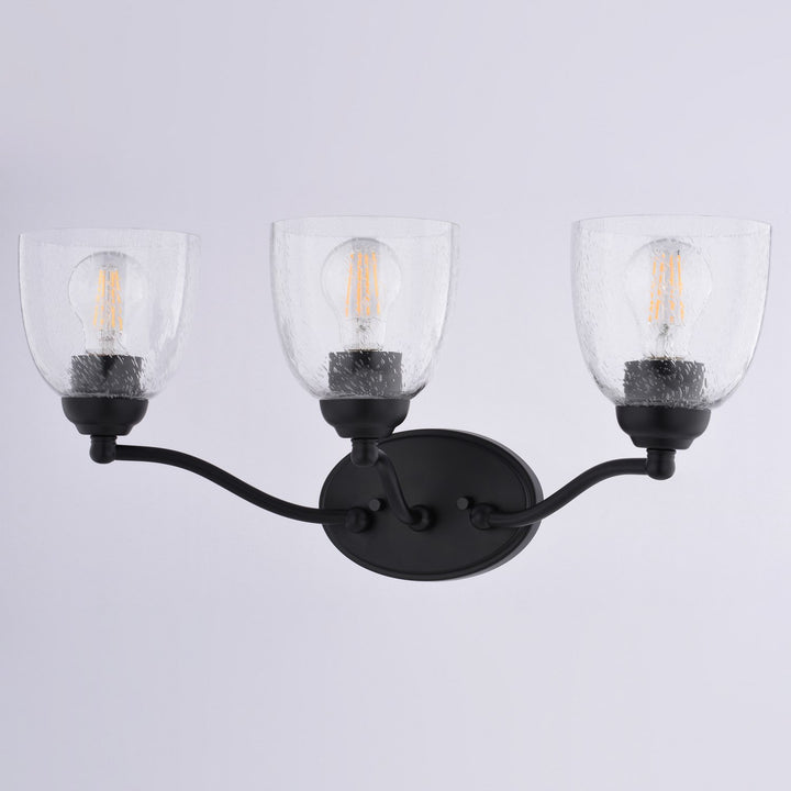 21.5-In. W 3 Light Vanity Matte Black