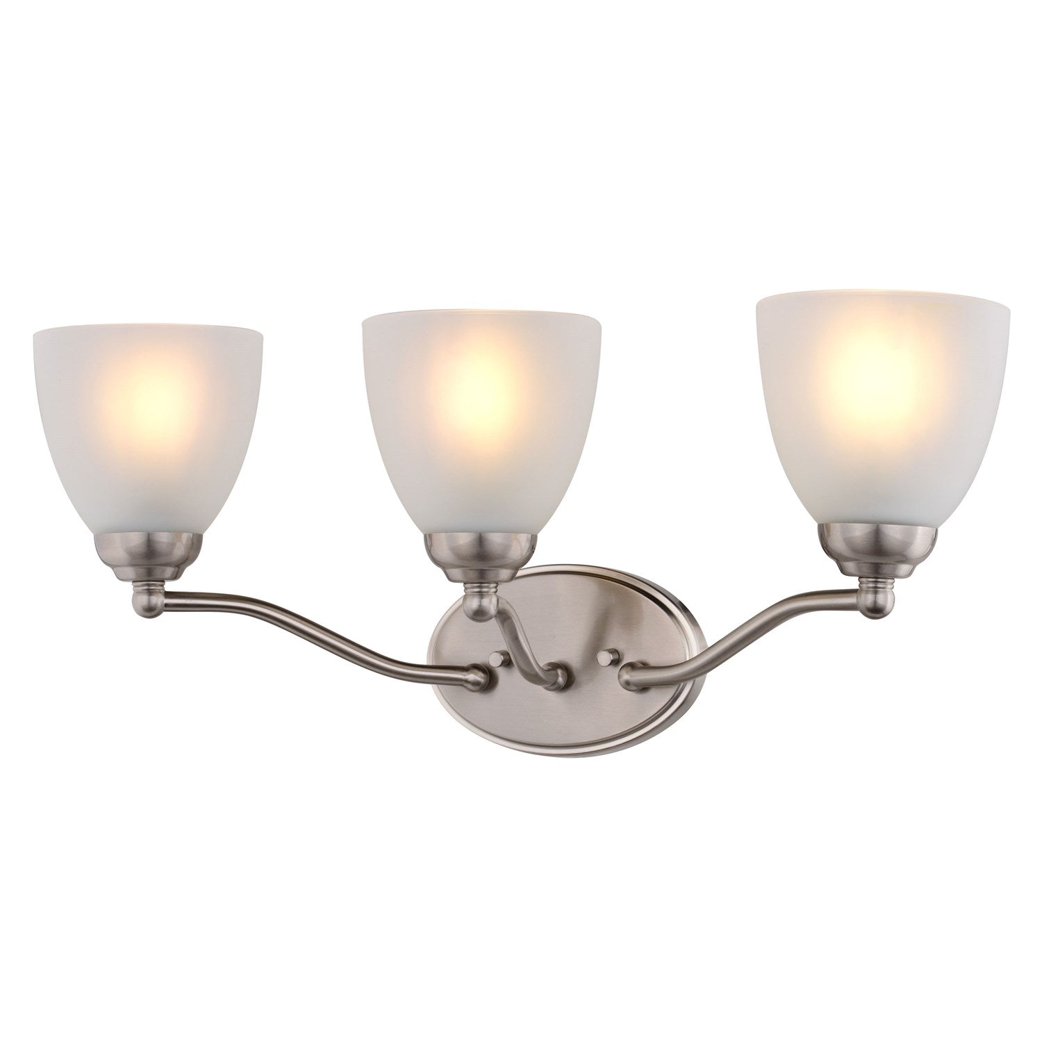 21.5-In. W 3 Light Vanity Satin Nickel by Vaxcel International