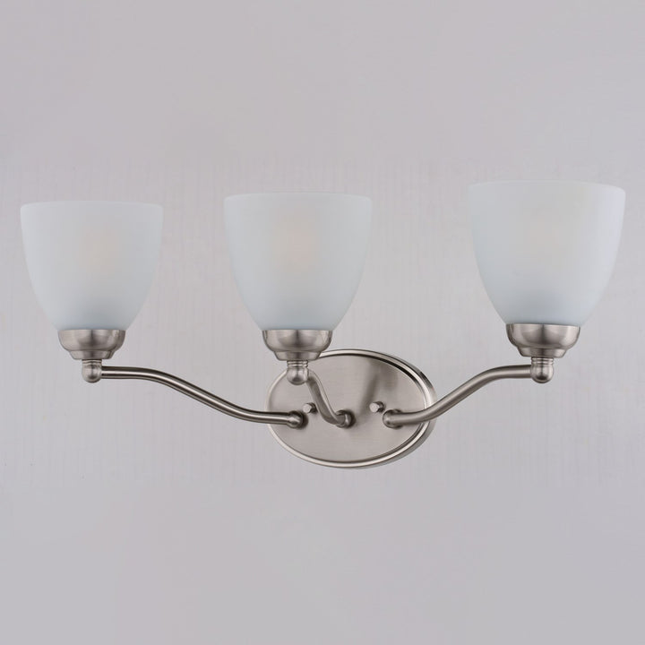 21.5-In. W 3 Light Vanity Satin Nickel