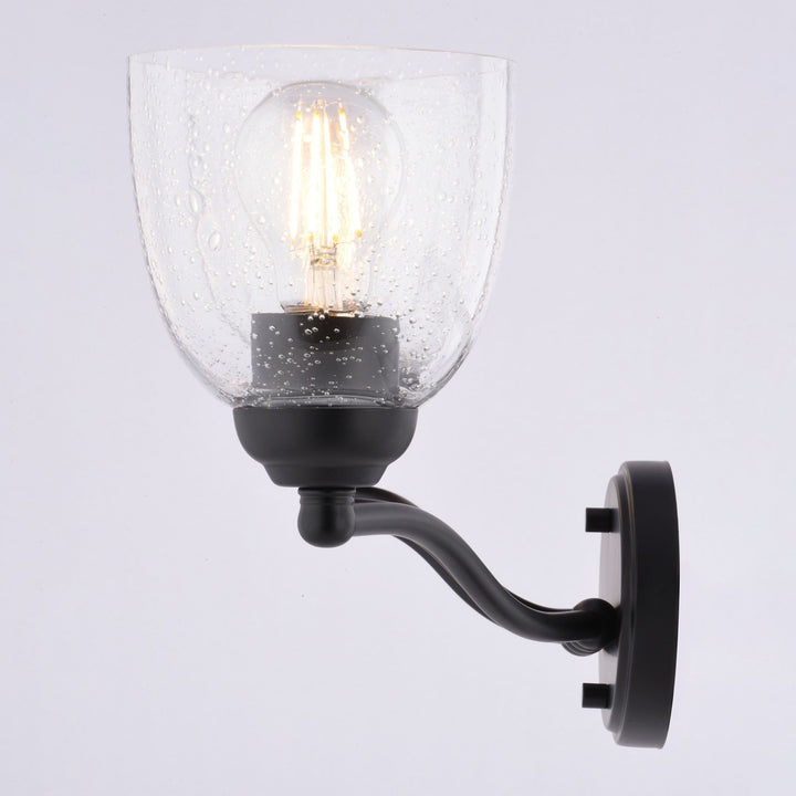 28-In. W 4 Light Vanity Matte Black