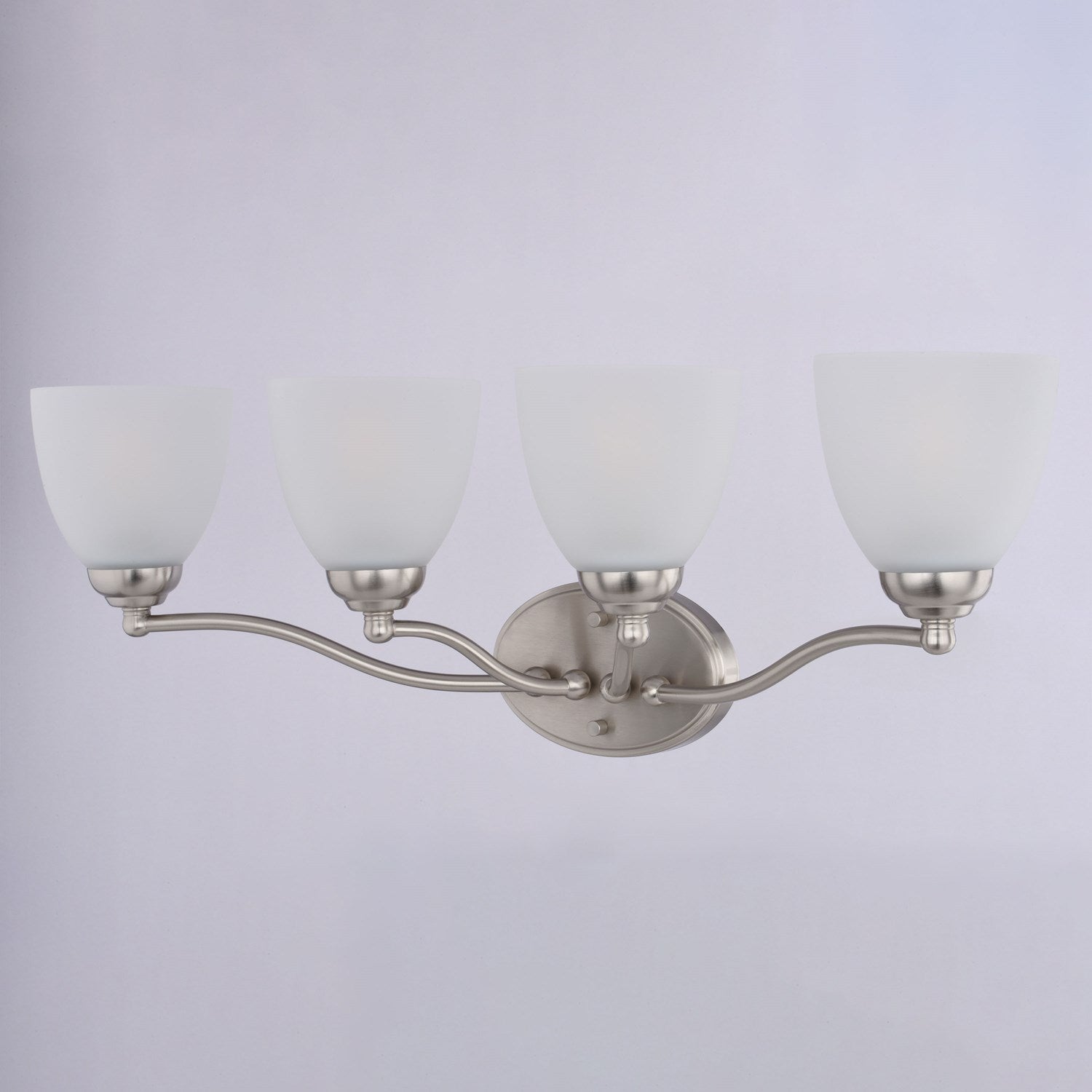 28-In. W 4 Light Vanity Satin Nickel