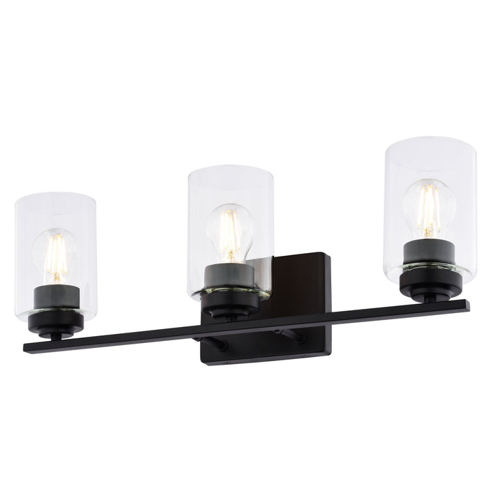 20-In. W 3 Light Vanity Matte Black by Vaxcel International