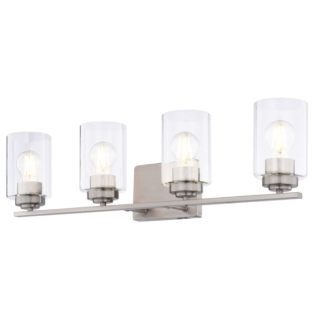 27.5-In. W 4 Light Vanity Satin Nickel by Vaxcel International