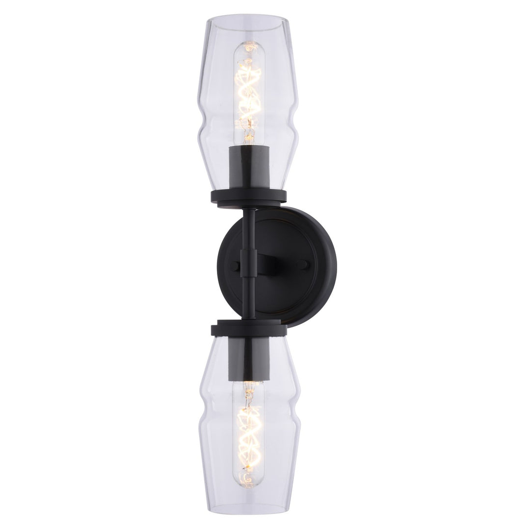 18.5-In. 2 Light Wall Light Matte Black by Vaxcel International