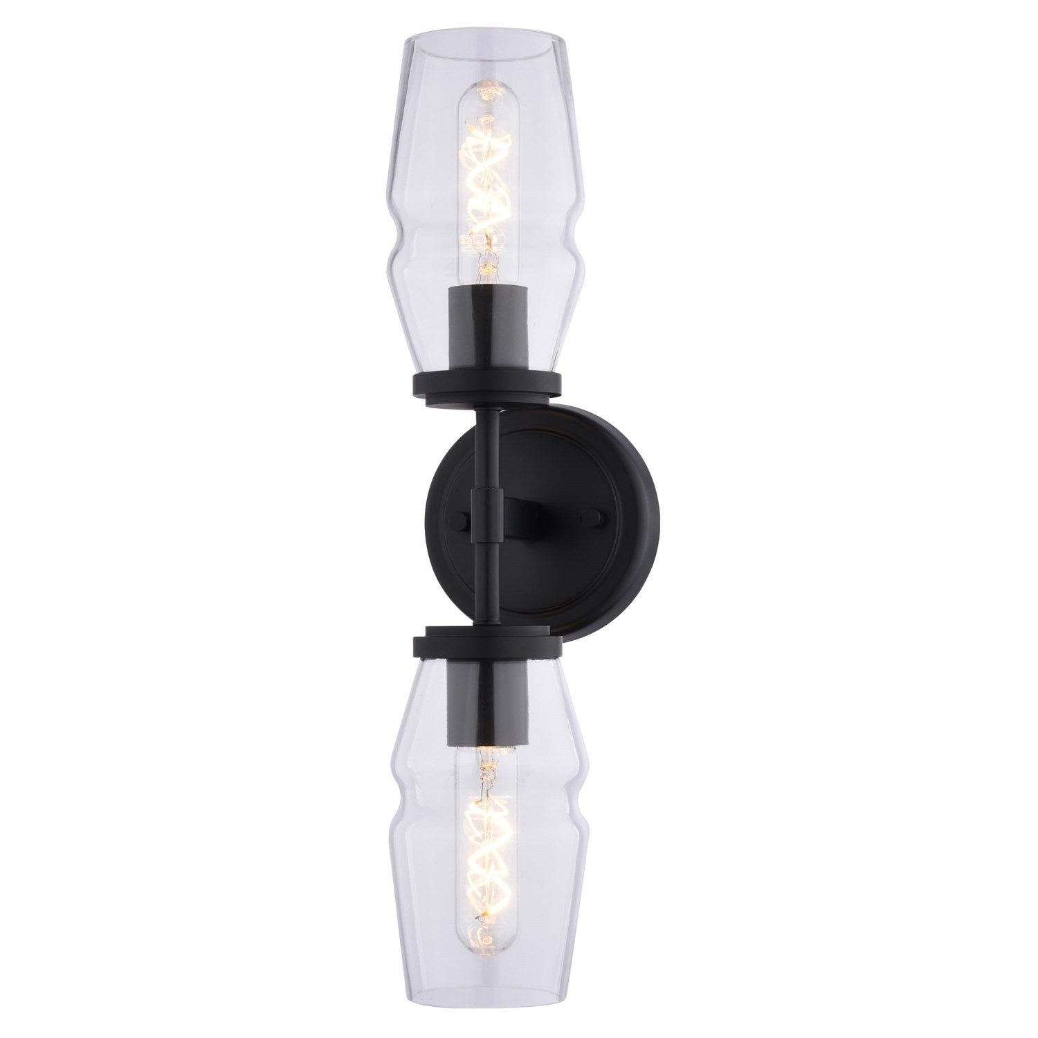 18.5-In. 2 Light Wall Light Matte Black by Vaxcel International