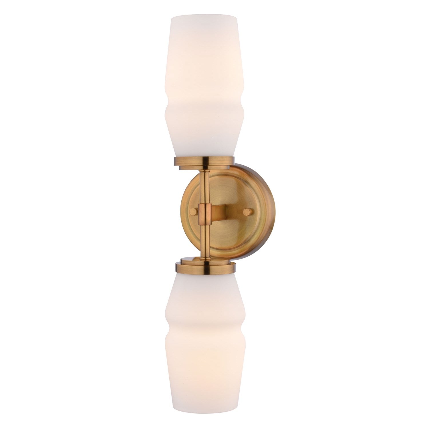18.5-In. 2 Light Wall Light Brushed Brass by Vaxcel International