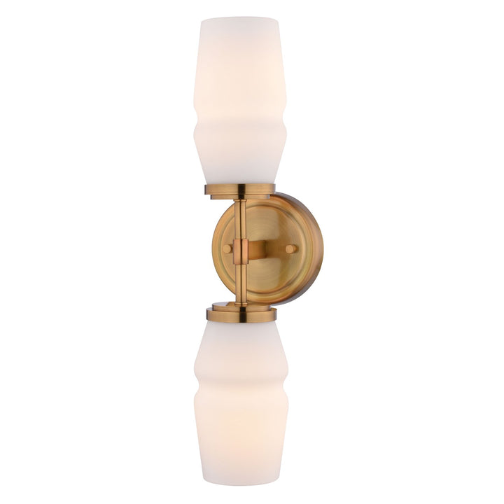 18.5-In. 2 Light Wall Light Brushed Brass by Vaxcel International