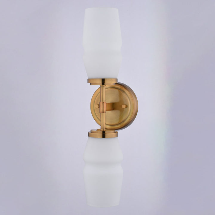 18.5-In. 2 Light Wall Light Brushed Brass