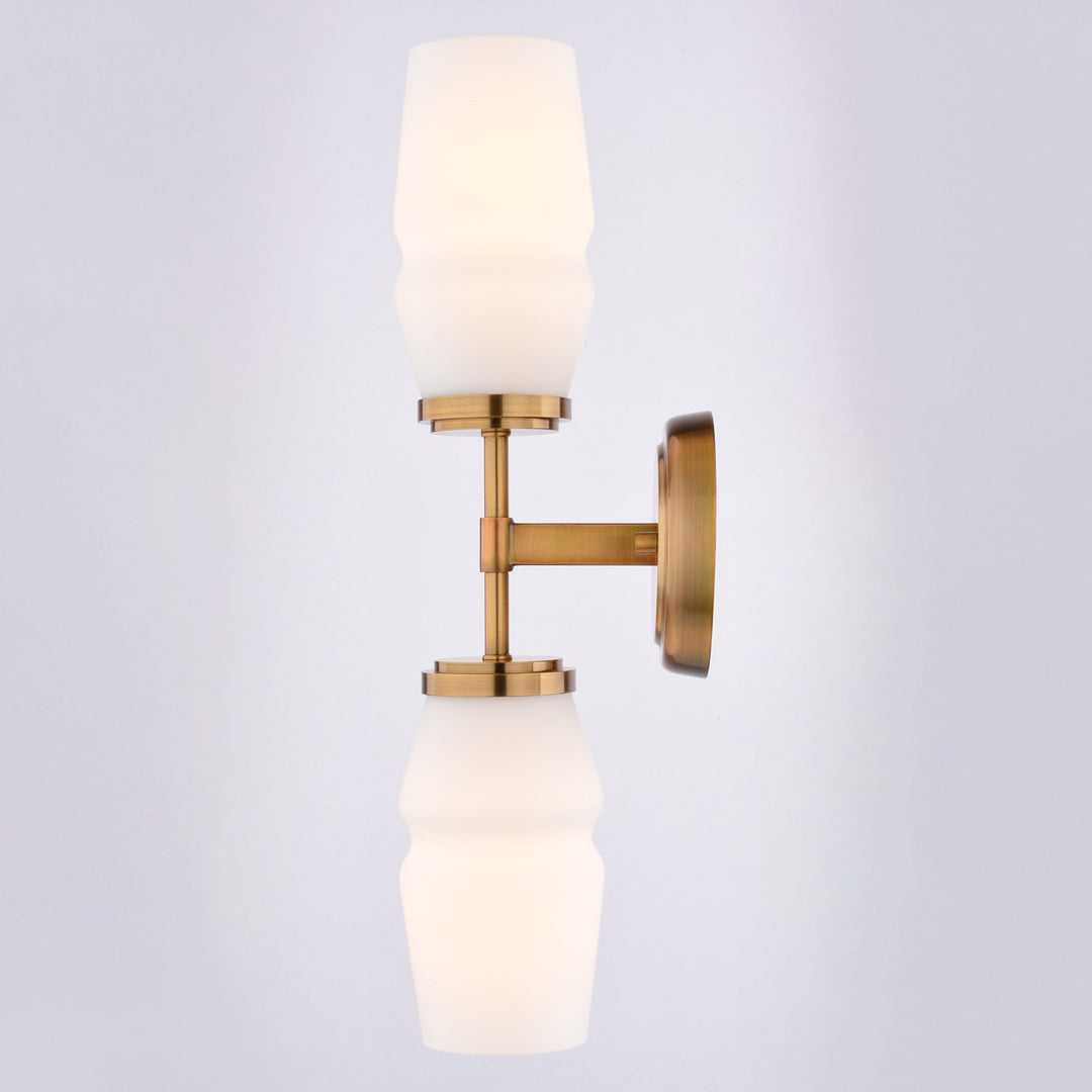 18.5-In. 2 Light Wall Light Brushed Brass