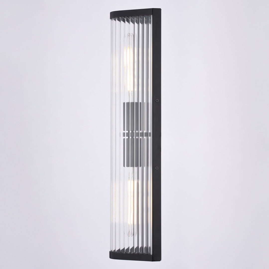 22-In. H 2 Light Wall Light Matte Black