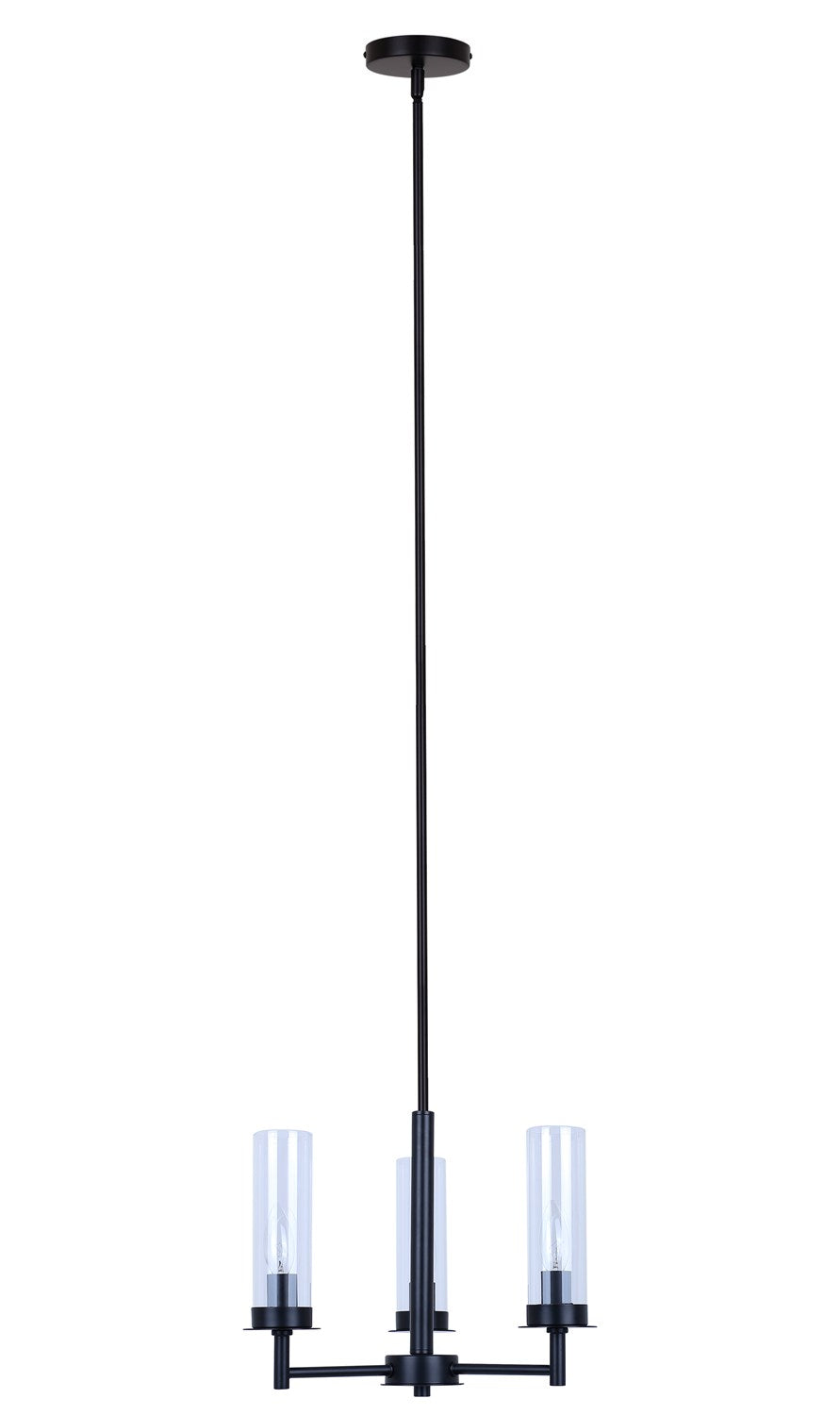 3 Light Black Chandelier