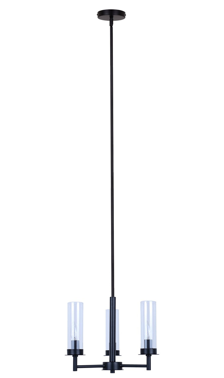 3 Light Black Chandelier