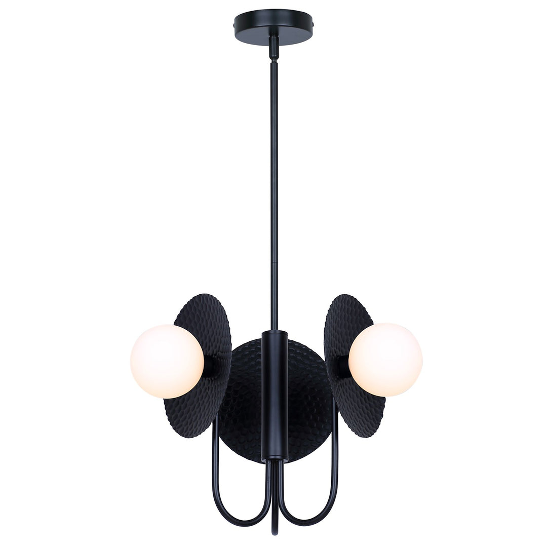 3 Light Black Chandelier by Canarm