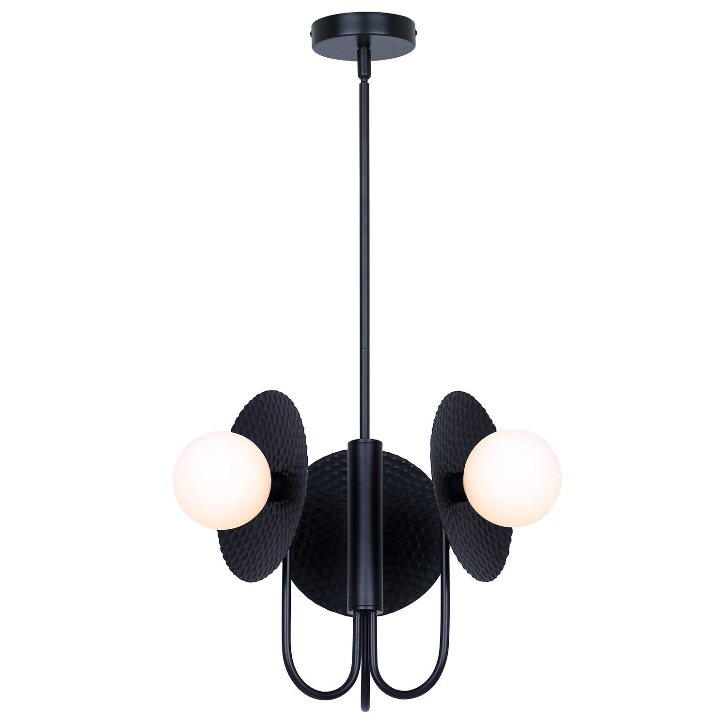 3 Light Black Chandelier by Canarm