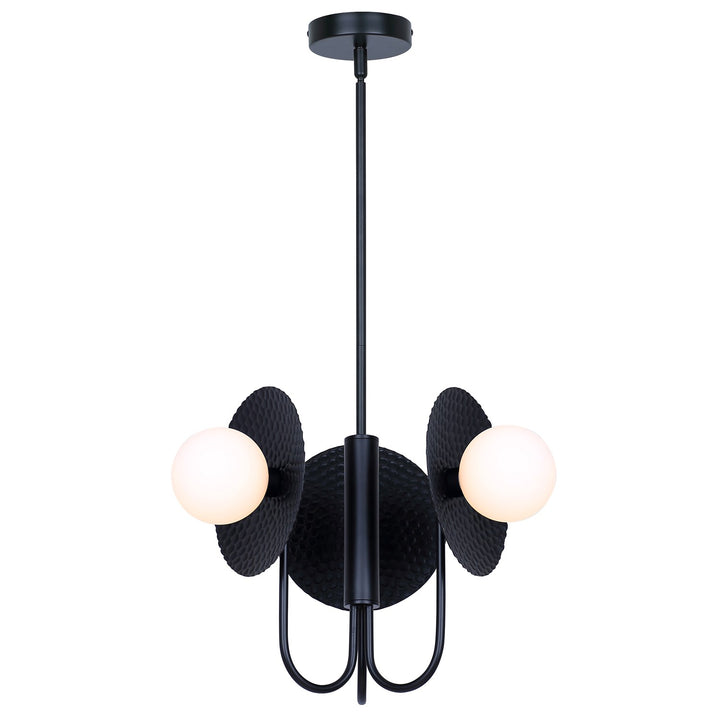 3 Light Black Chandelier by Canarm
