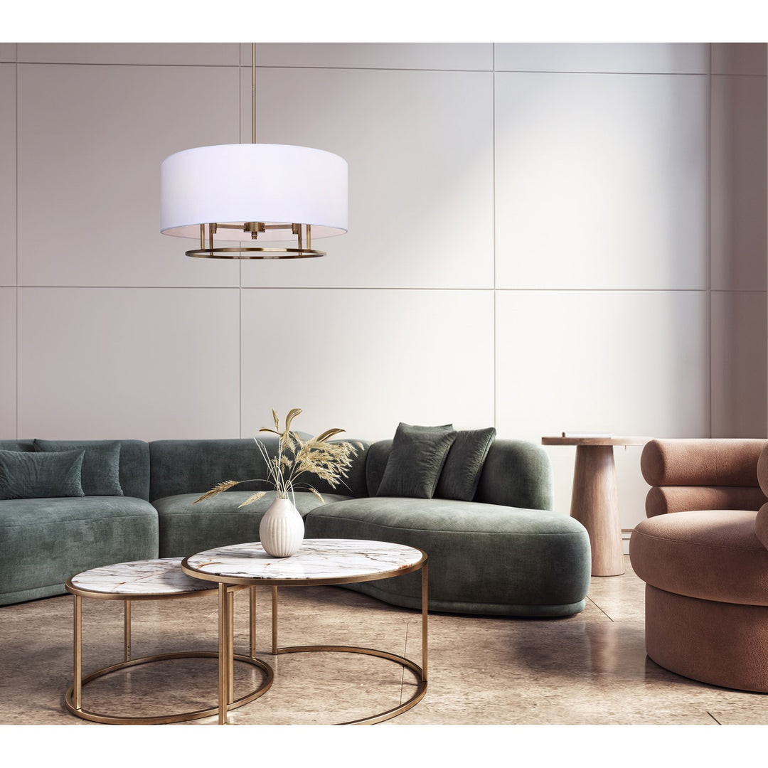 3 Light Gold Chandelier