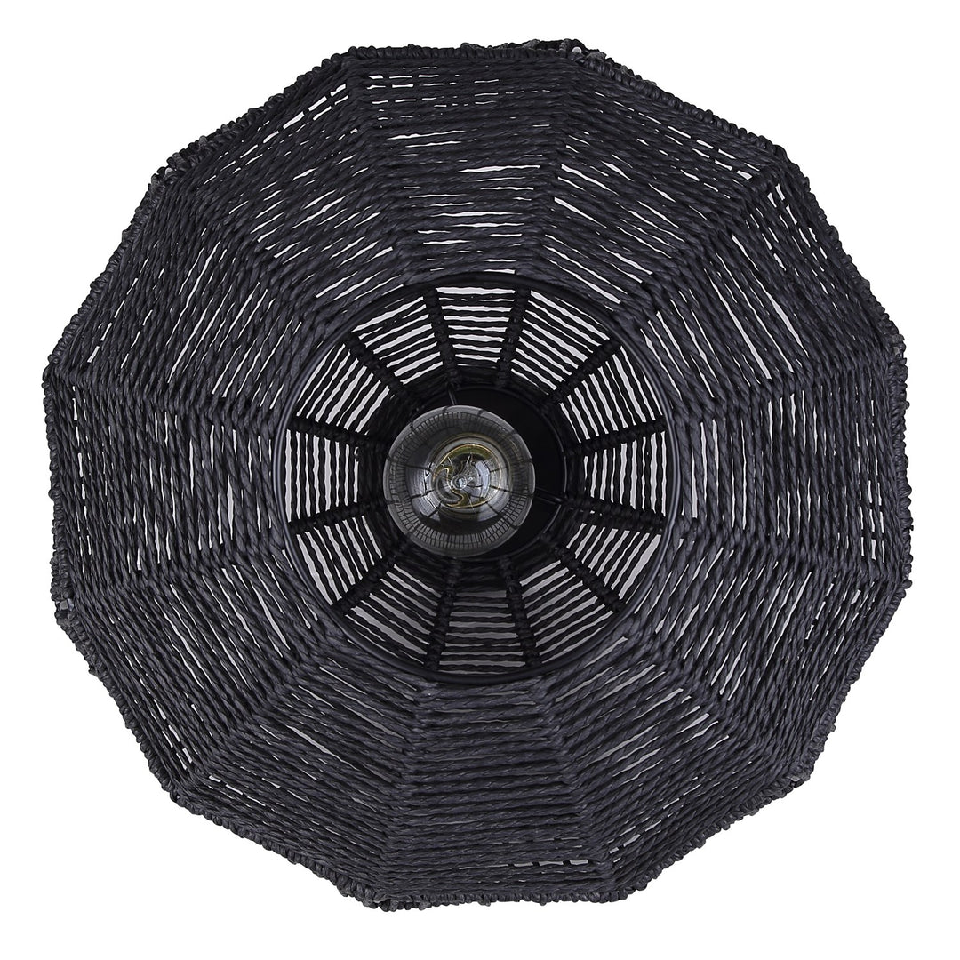 1 Light Black Pendant