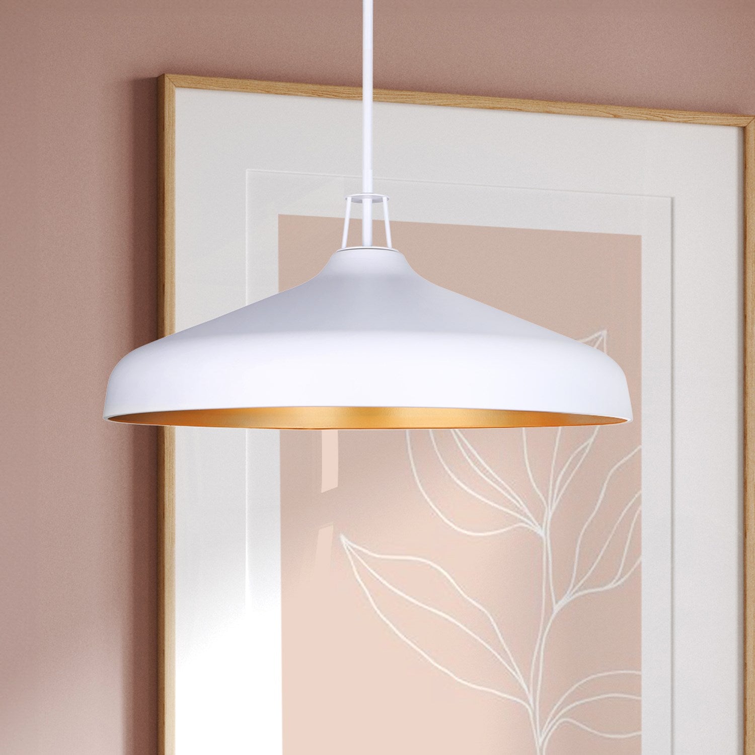 4 Light White Pendant
