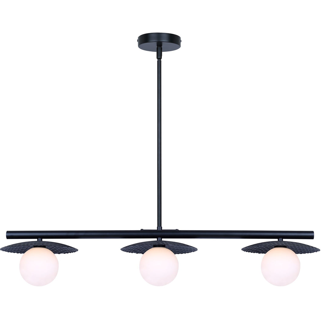 3 Light Black Pendant by Canarm