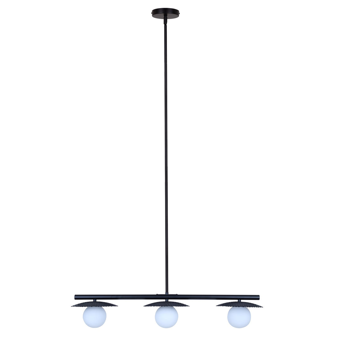 3 Light Black Pendant