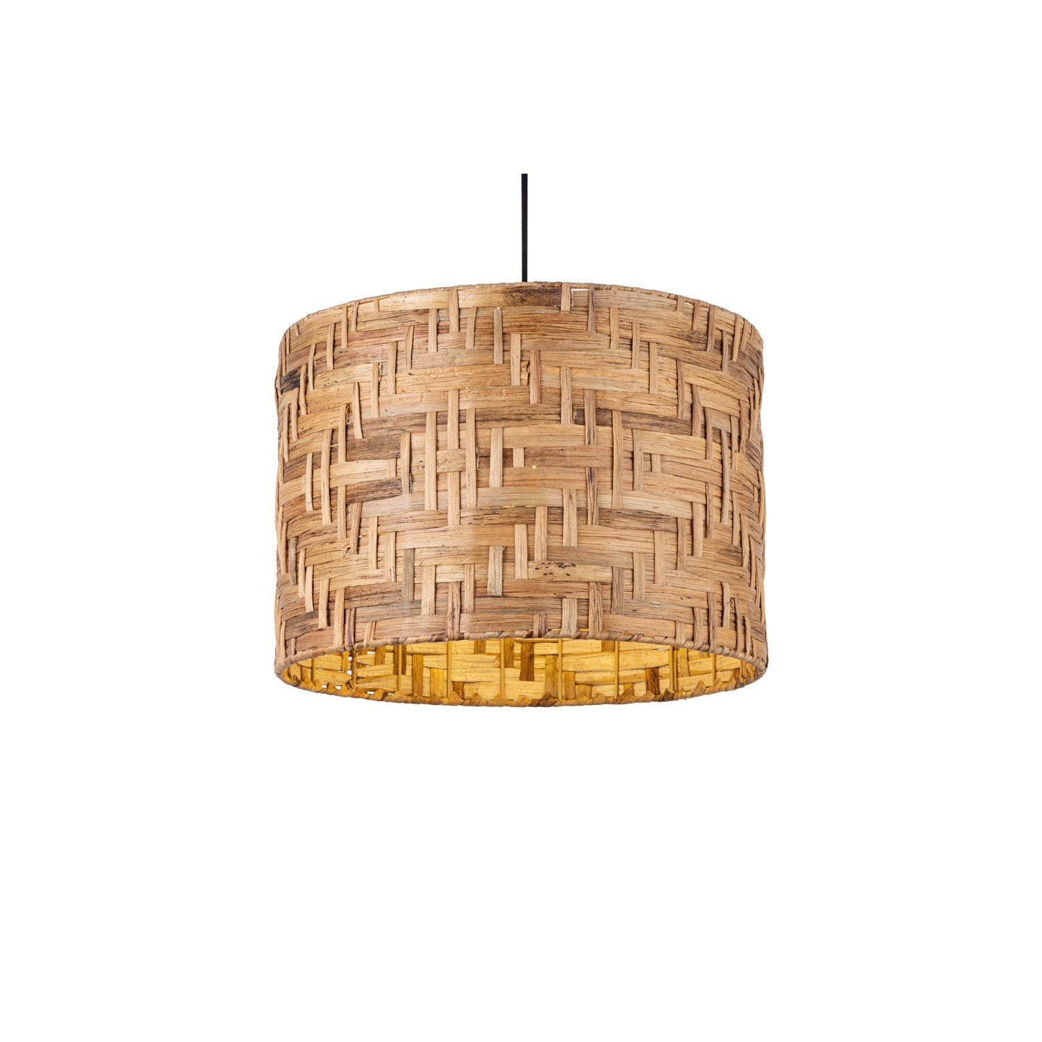 1 Light 72Inch Length Black Cloth Cord Pendant by Canarm