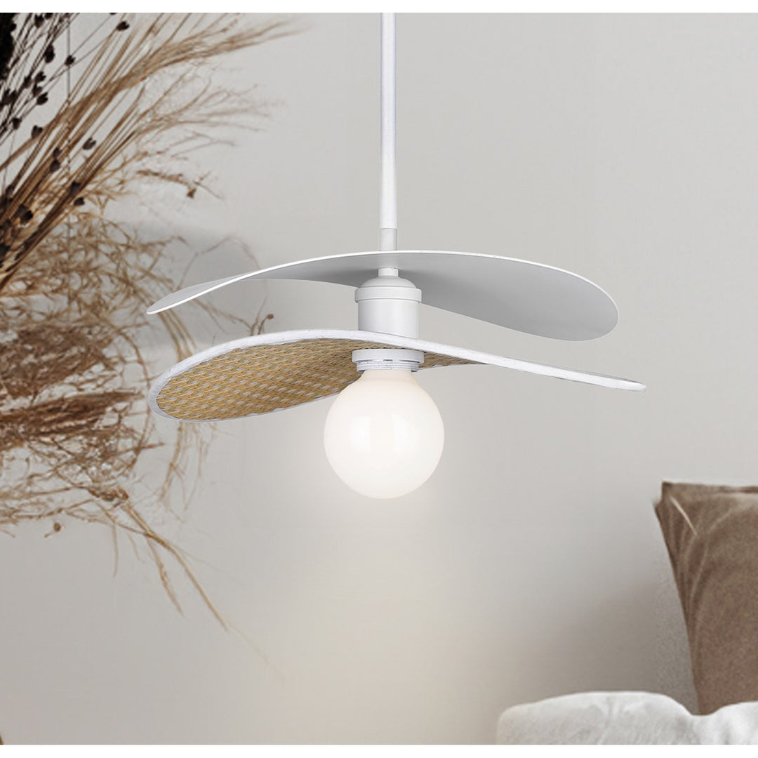 1 Light Matte White Pendant