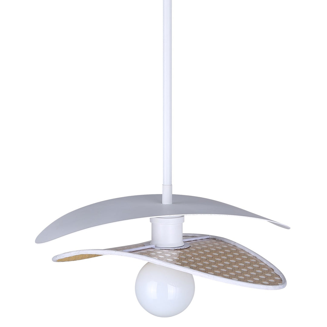 1 Light Matte White Pendant