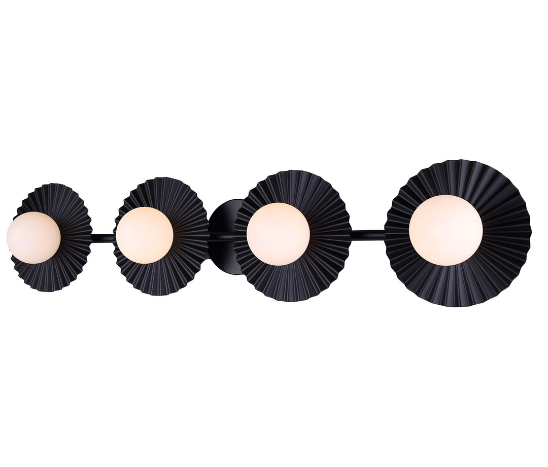 4 Light Black Vanity by Canarm