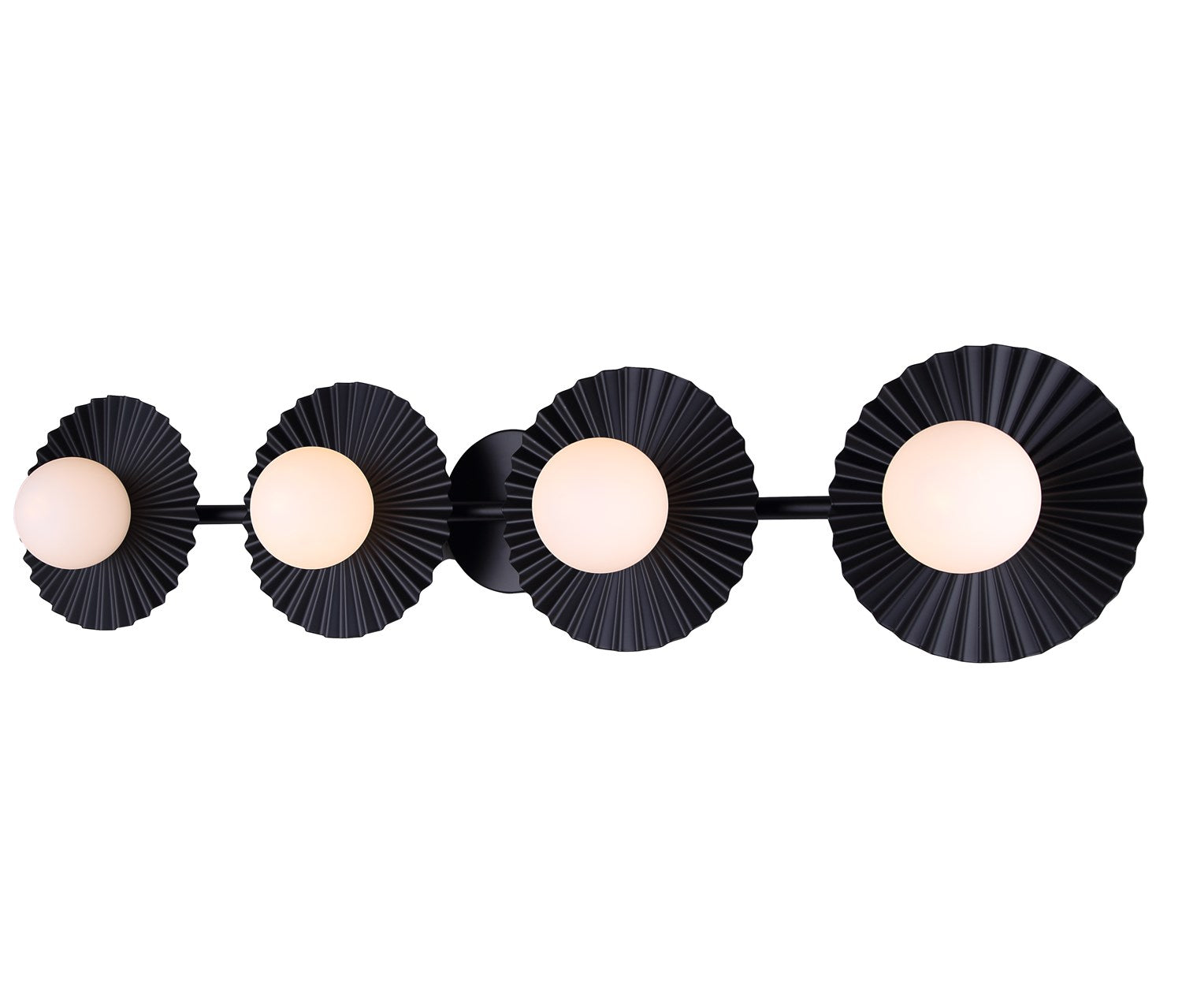 4 Light Black Vanity by Canarm