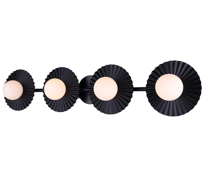 4 Light Black Vanity by Canarm