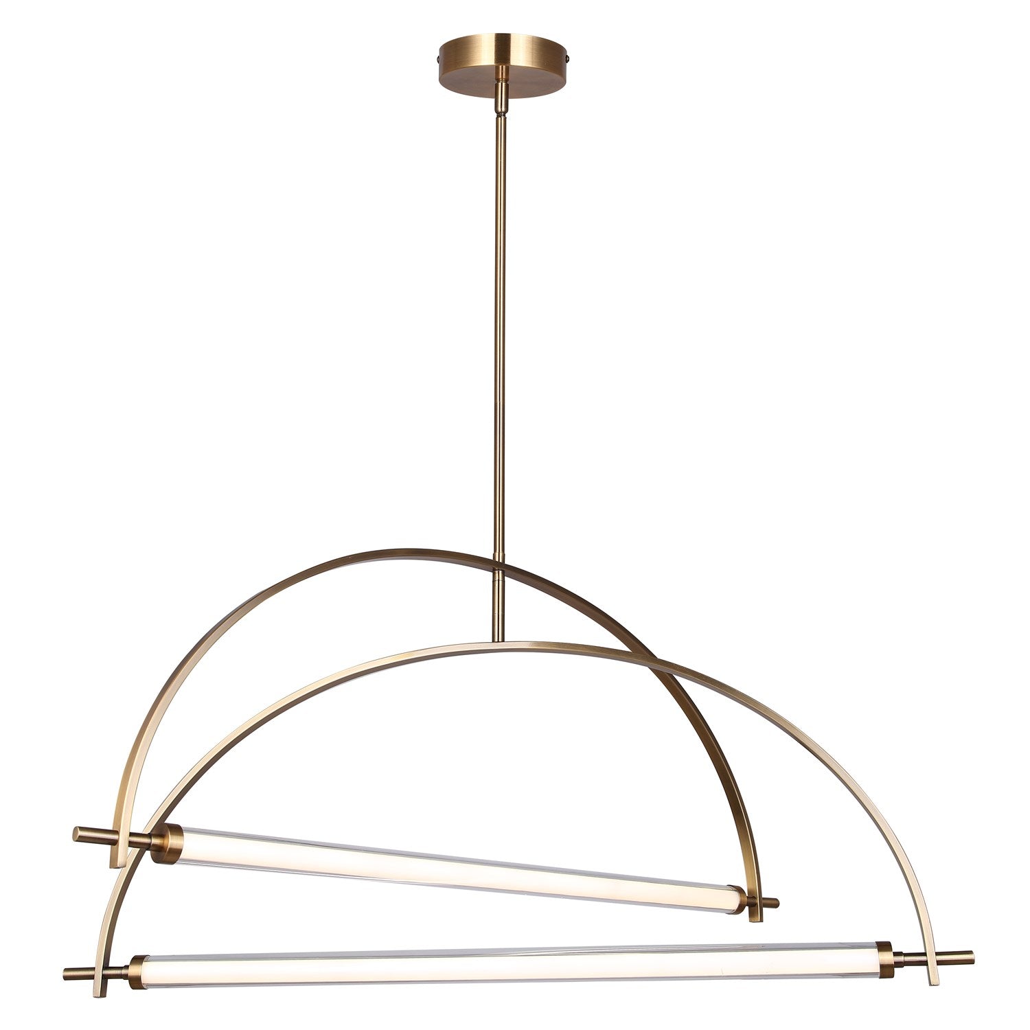 2 Light Gold Chandelier by Canarm