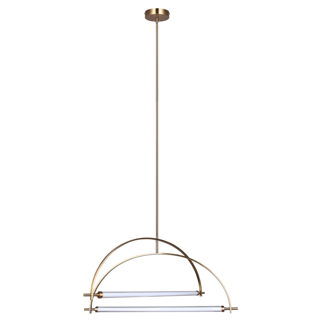 2 Light Gold Chandelier