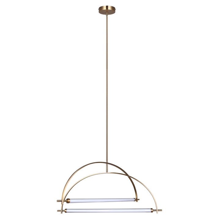 2 Light Gold Chandelier