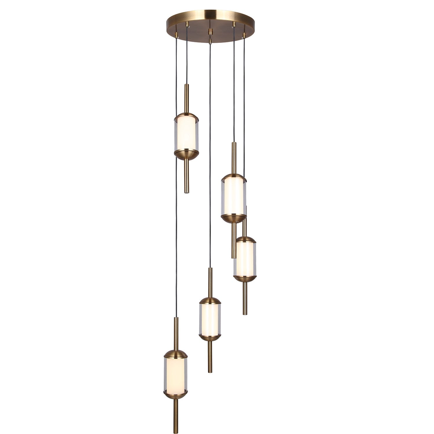 5 Light Gold Pendant by Canarm
