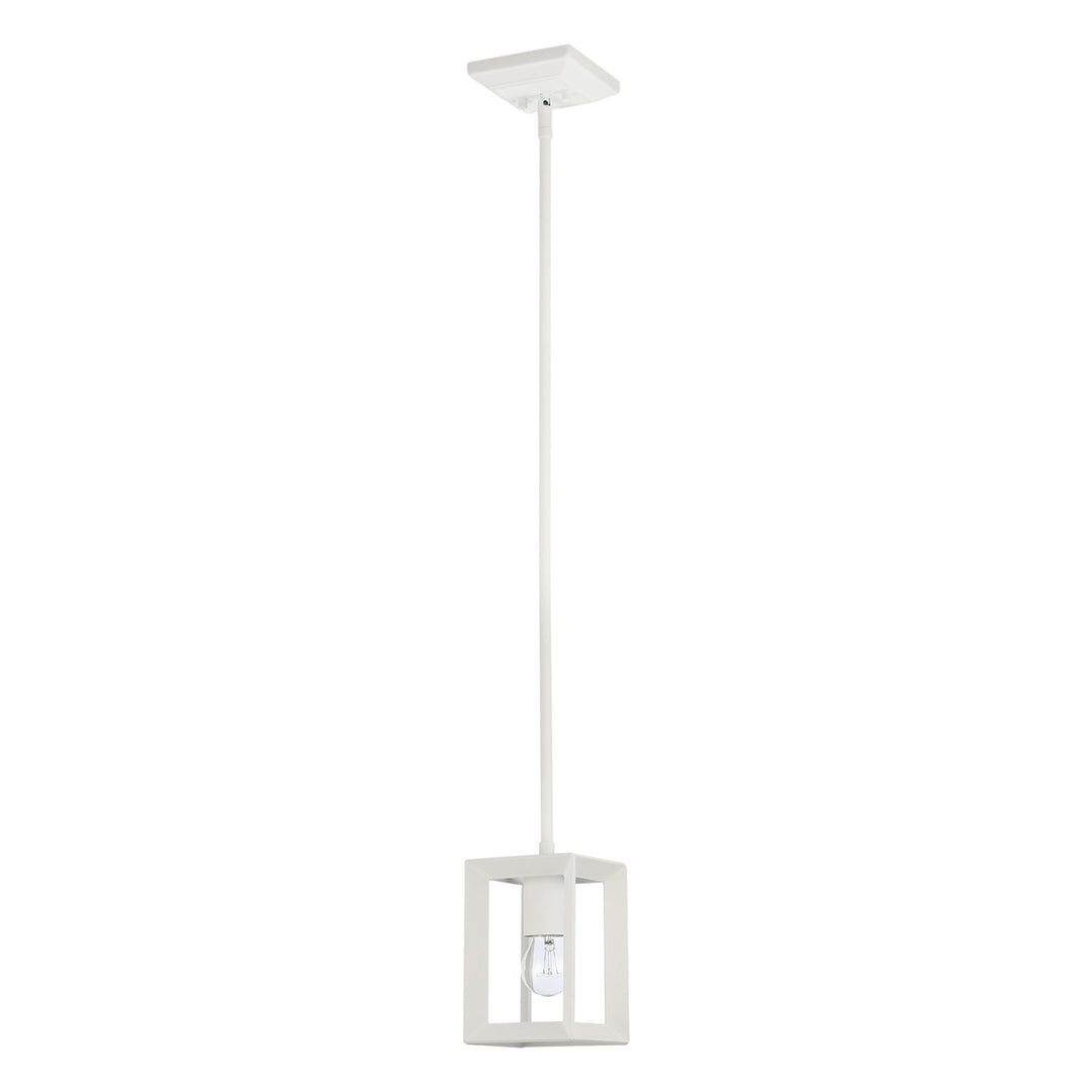 1-Light Mini Pendant In Natural White by Golden