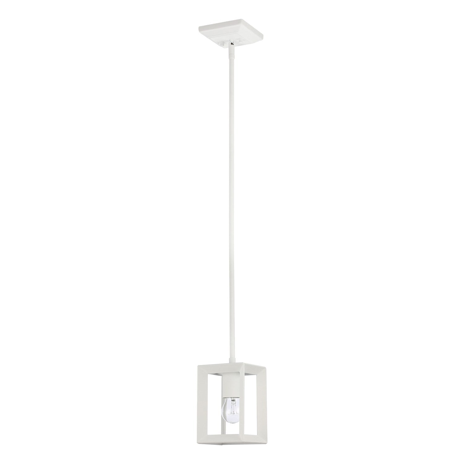 1-Light Mini Pendant In Natural White by Golden