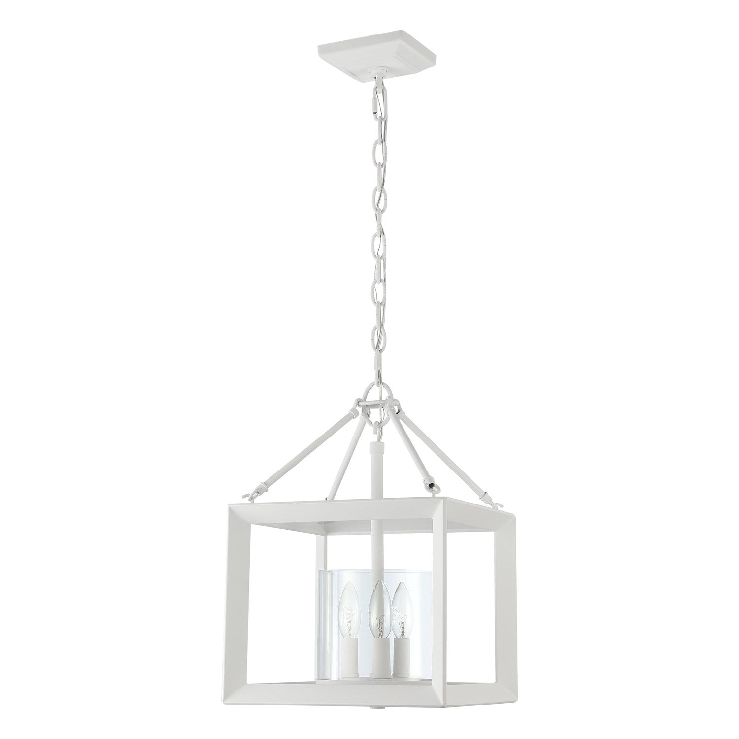 Nwt Convertible Pendant In Natural White With Clear Glass by Golden