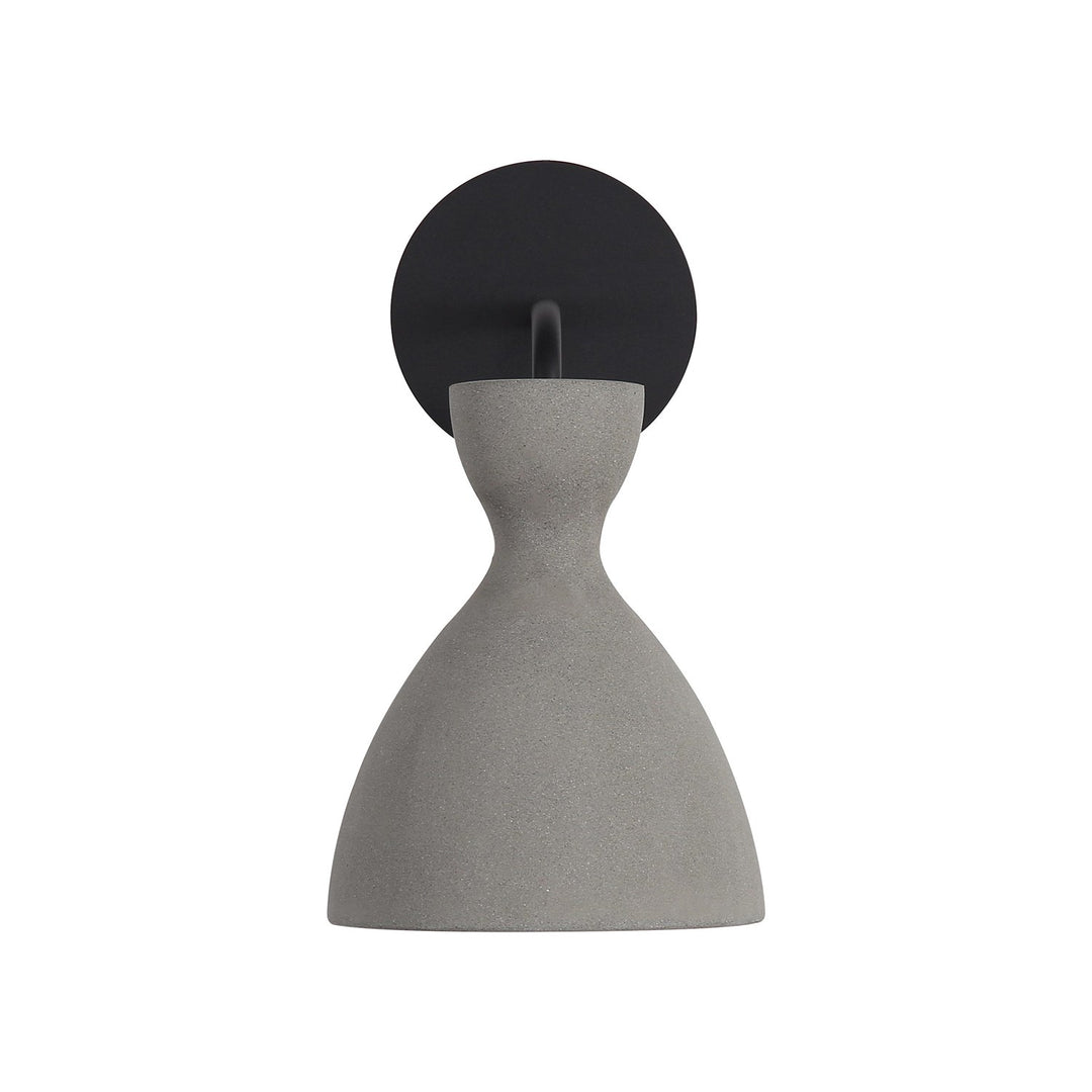 Led 7" Wall Sconce - Outdoor In Grey Cement by Golden