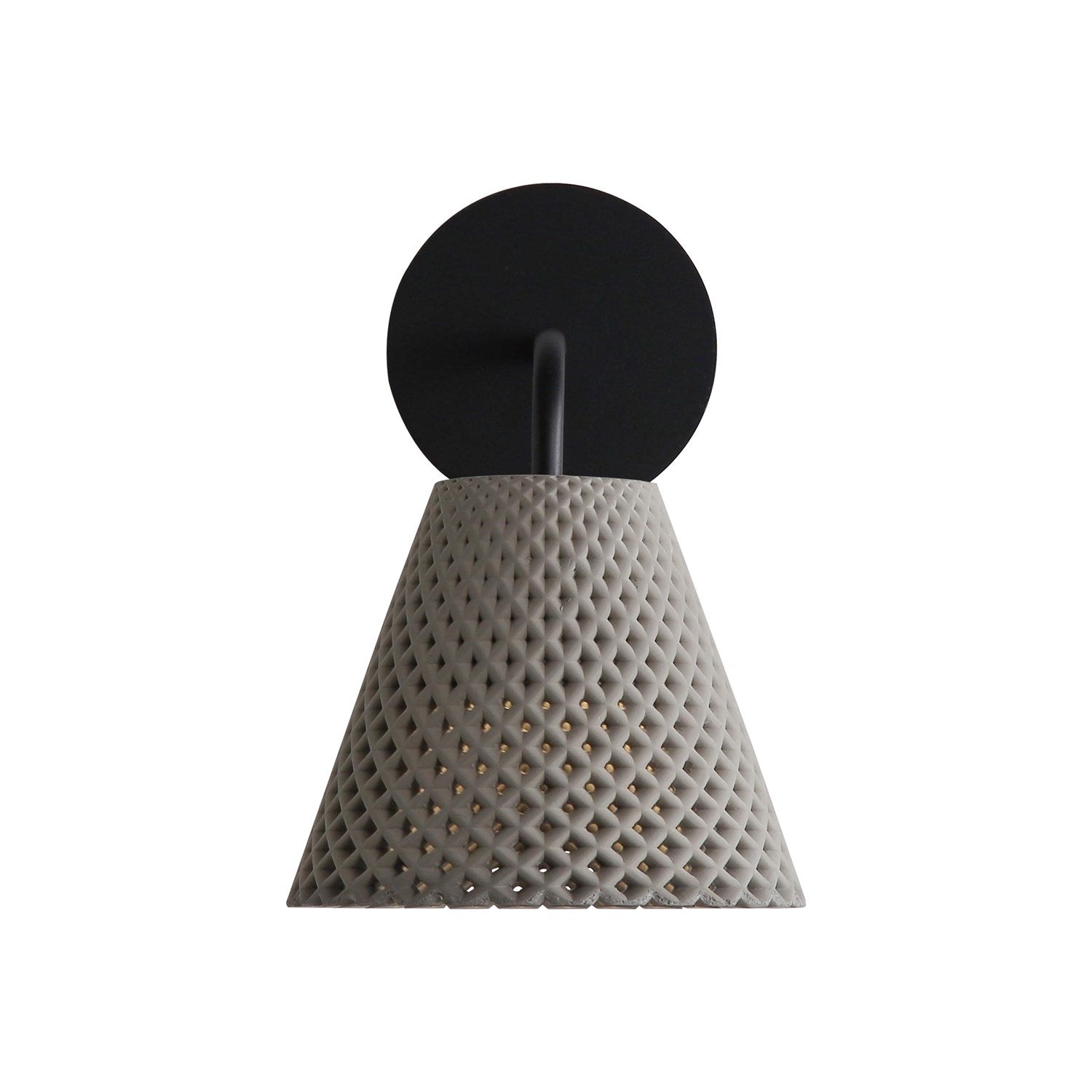 Led 8" Wall Sconce - Outdoor In Grey Cement by Golden