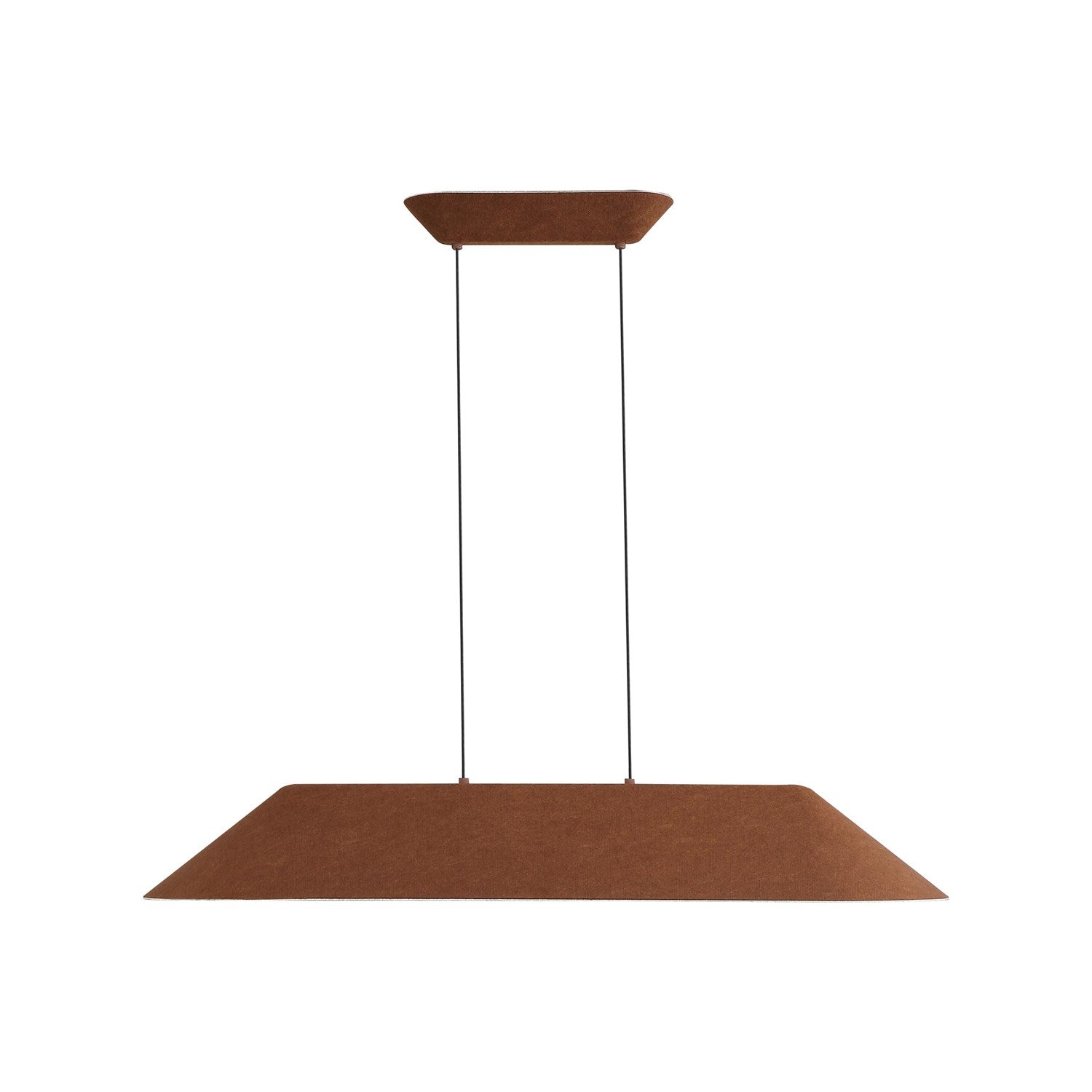 43" Led Linear Pendant In Coffee/Black by Golden