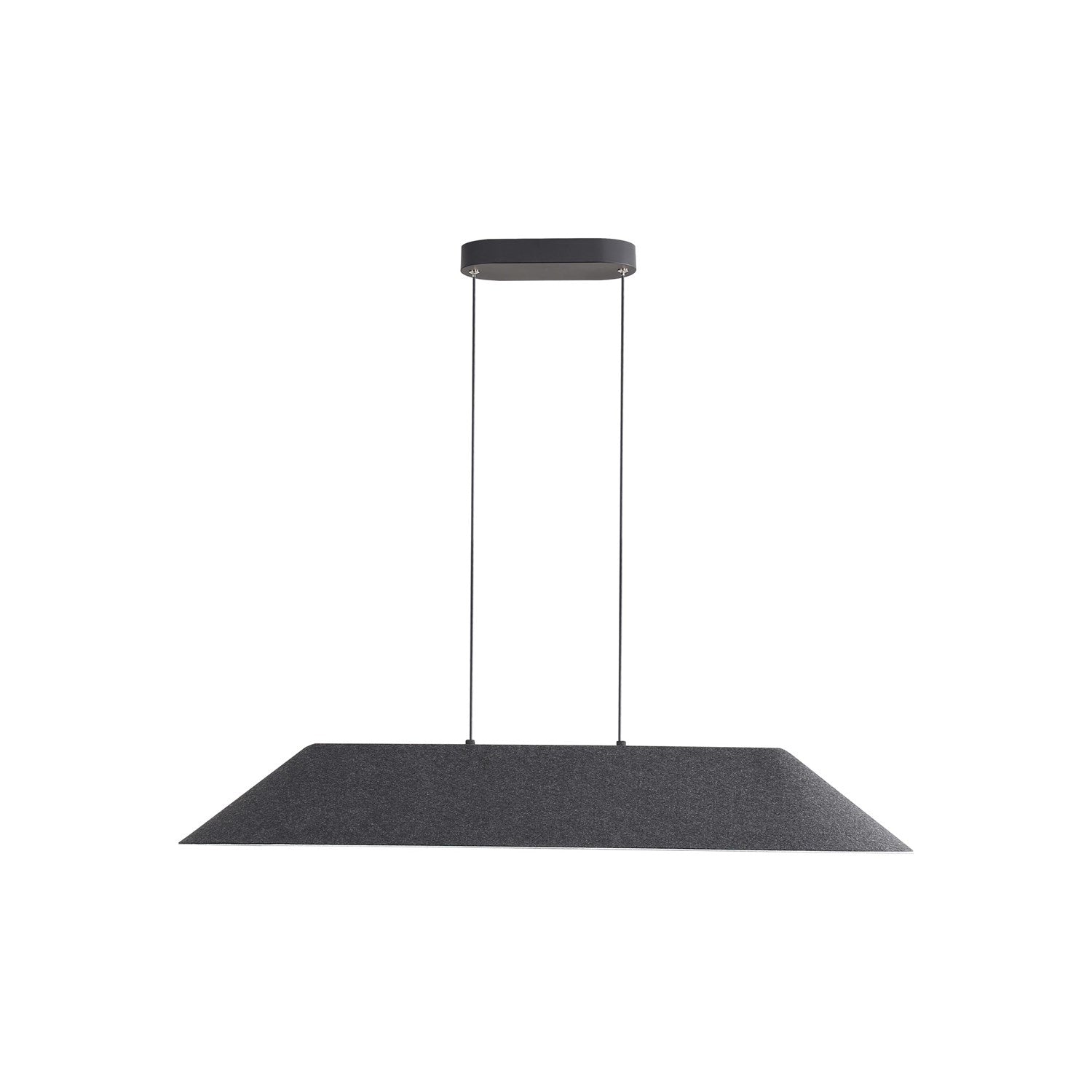 43" Led Linear Pendant In Flecked Black/Grey by Golden