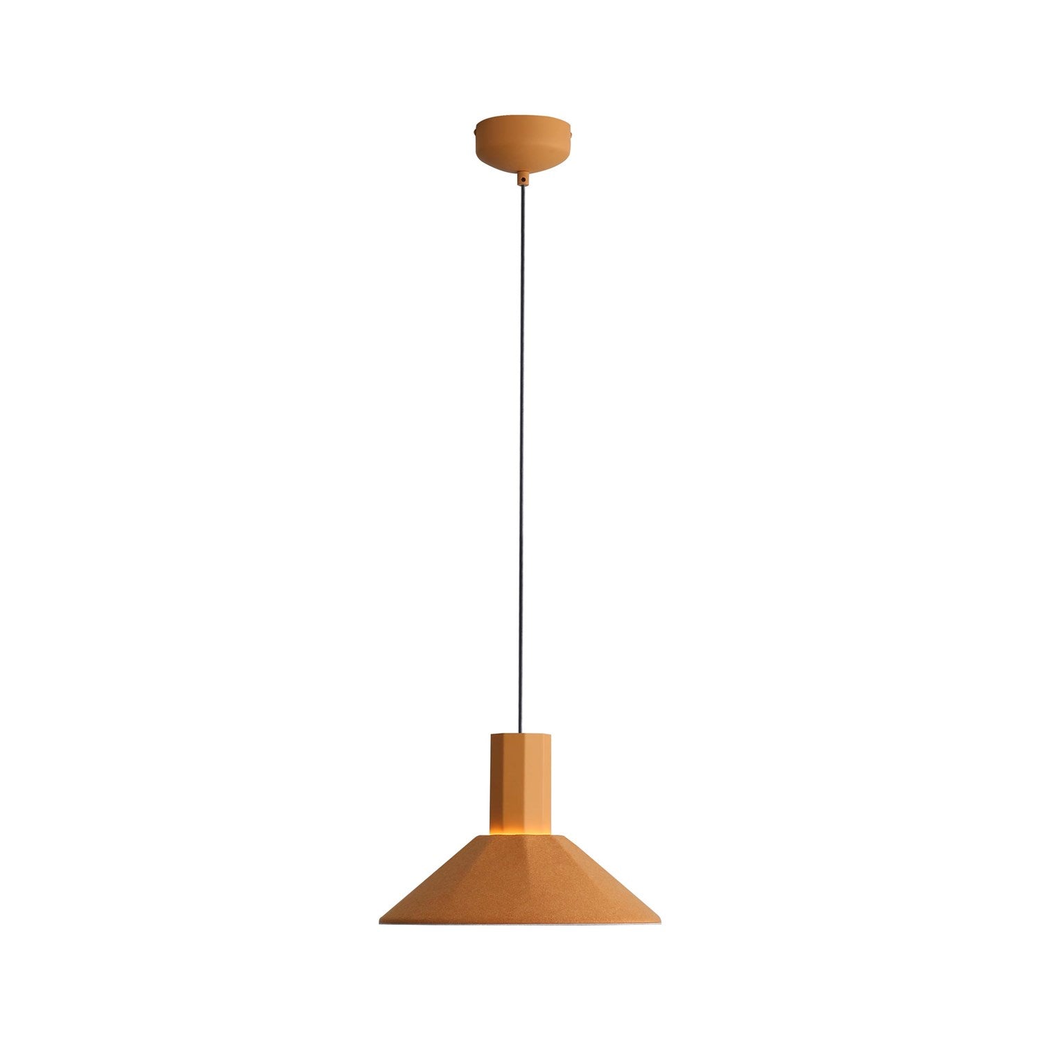 13" Led Pendant In Earth Yellow/Grey by Golden