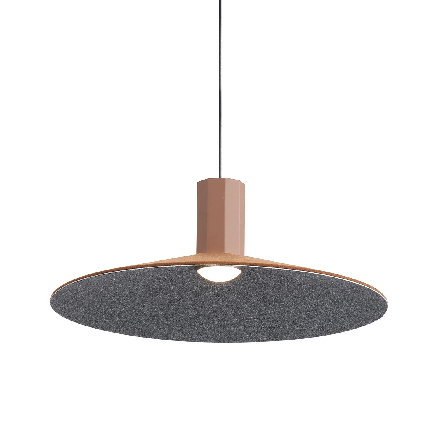 20" Led Pendant In Coffee/Black by Golden