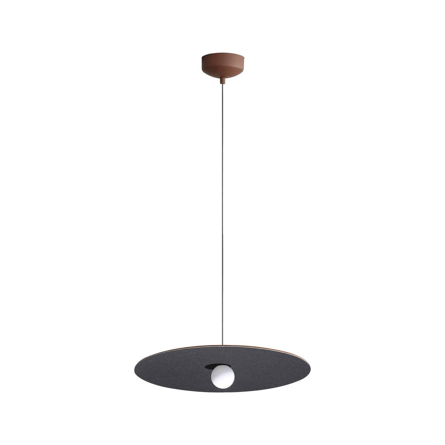 24" Led Pendant In Coffee/Black by Golden