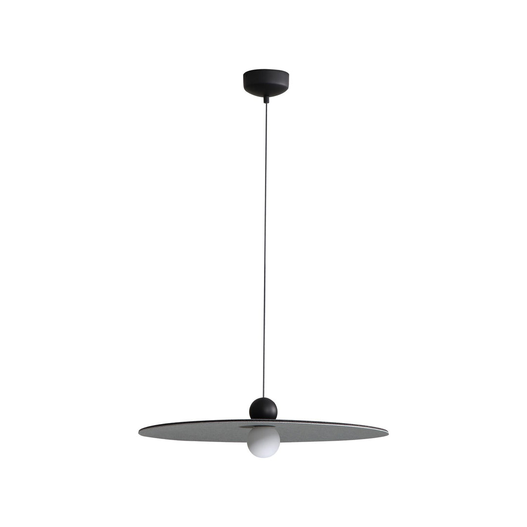24" Led Pendant In Flecked Black/Grey by Golden