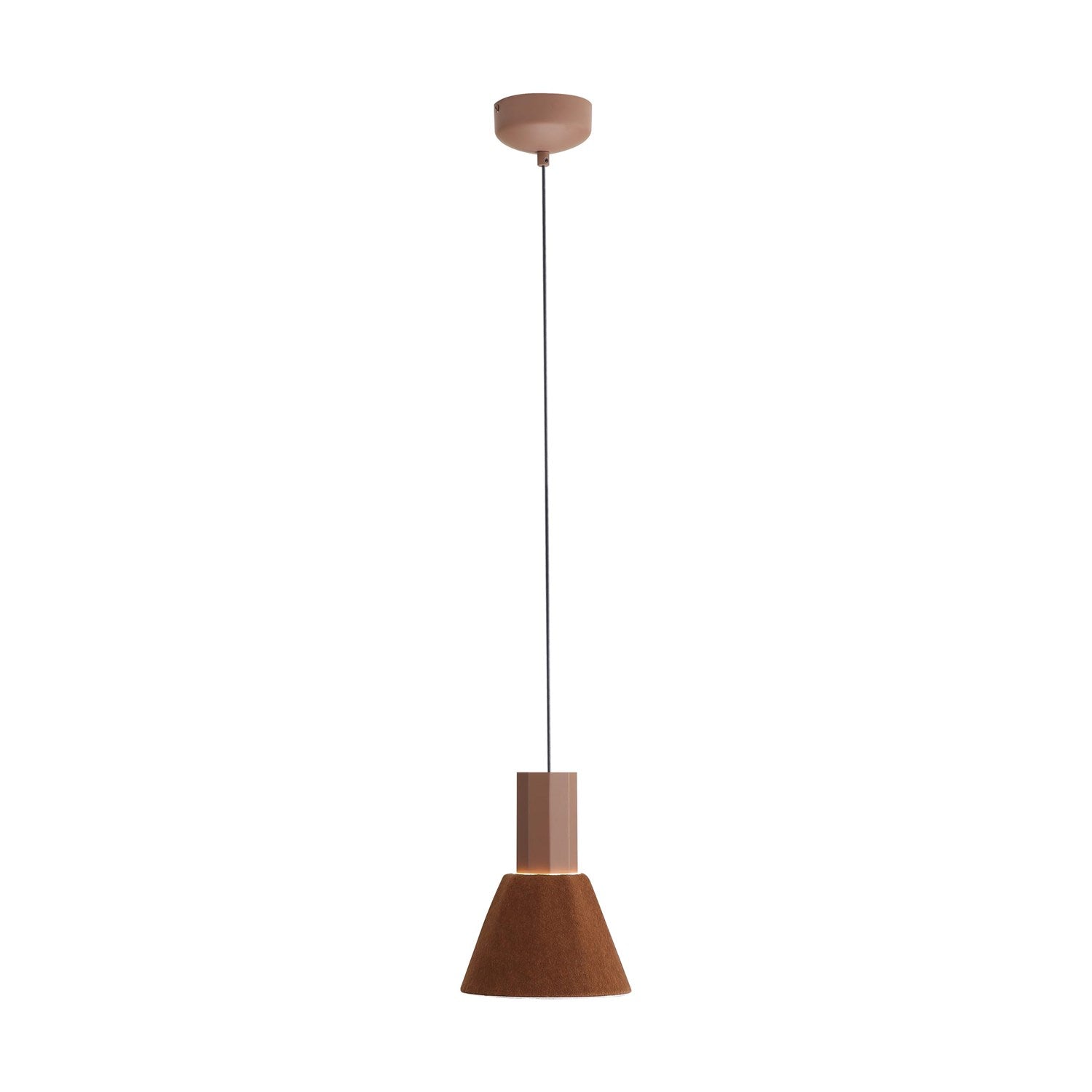 8" Led Pendant In Coffee/Black by Golden