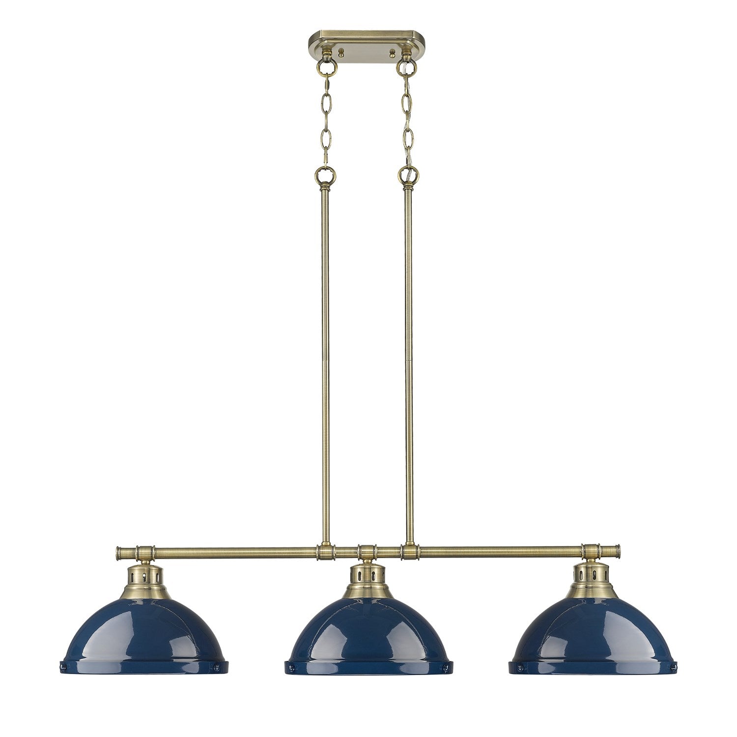 1-Light Pendant With Chain In Chrome With Matte White by Golden
