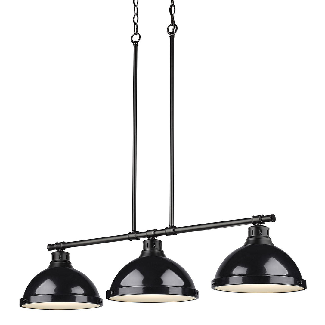 1-Light Pendant With Chain In Rubbed Bronze With Pewter by Golden
